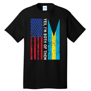 American Bahamian Flag Bahamas Island Flag Bahamian Travel Tall T-Shirt