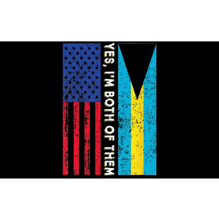 American Bahamian Flag Bahamas Island Flag Bahamian Travel Bumper Sticker