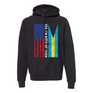 American Bahamian Flag Bahamas Island Flag Bahamian Travel Premium Hoodie