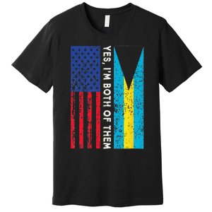 American Bahamian Flag Bahamas Island Flag Bahamian Travel Premium T-Shirt