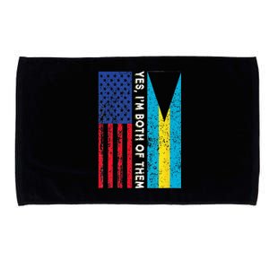 American Bahamian Flag Bahamas Island Flag Bahamian Travel Microfiber Hand Towel