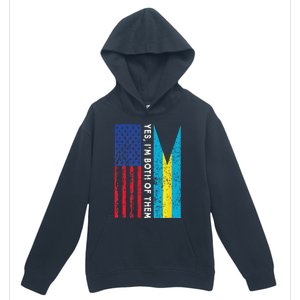 American Bahamian Flag Bahamas Island Flag Bahamian Travel Urban Pullover Hoodie