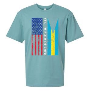 American Bahamian Flag Bahamas Island Flag Bahamian Travel Sueded Cloud Jersey T-Shirt