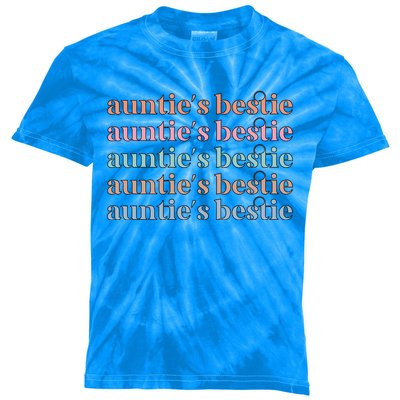 Aunties Bestie From Aunt To Niece Gift Kids Tie-Dye T-Shirt