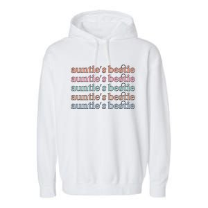 Aunties Bestie From Aunt To Niece Gift Garment-Dyed Fleece Hoodie