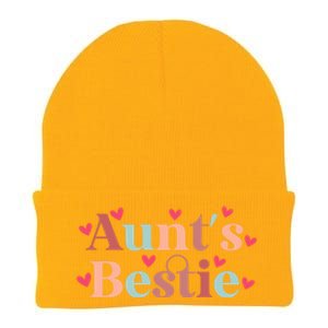 Aunts Bestie From Auntie To Niece Funny Gift Knit Cap Winter Beanie