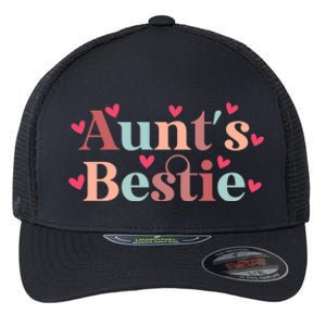 Aunts Bestie From Auntie To Niece Funny Gift Flexfit Unipanel Trucker Cap