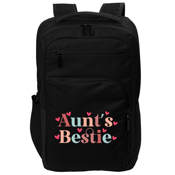 Aunts Bestie From Auntie To Niece Funny Gift Impact Tech Backpack