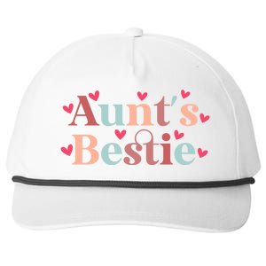 Aunts Bestie From Auntie To Niece Funny Gift Snapback Five-Panel Rope Hat