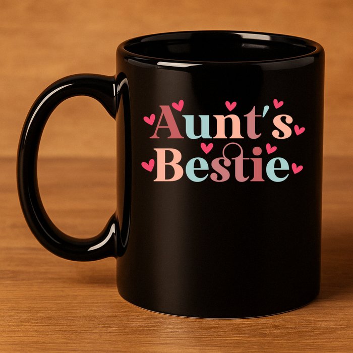 Aunts Bestie From Auntie To Niece Funny Gift 11oz C Handle Ceramic Mug