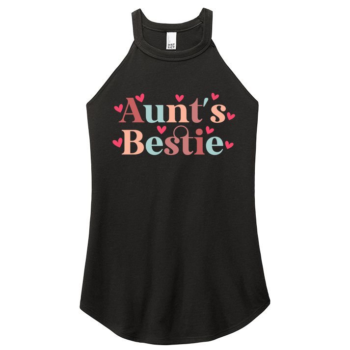 Aunts Bestie From Auntie To Niece Funny Gift Women's Perfect Tri Rocker Tank