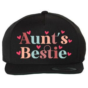 Aunts Bestie From Auntie To Niece Funny Gift Wool Snapback Cap