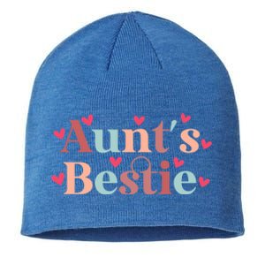 Aunts Bestie From Auntie To Niece Funny Gift Sustainable Beanie