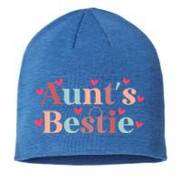 Aunts Bestie From Auntie To Niece Funny Gift Sustainable Beanie