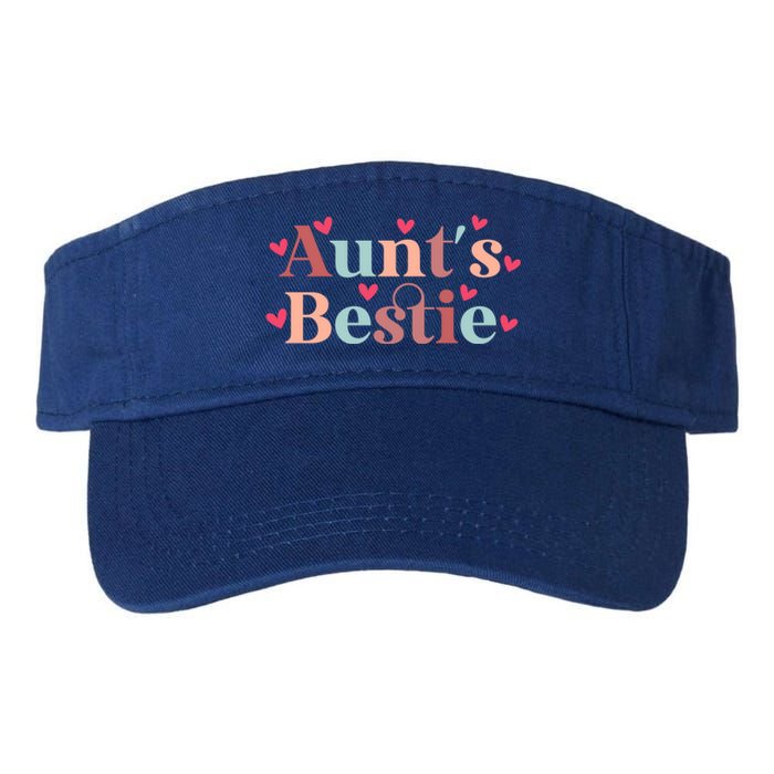 Aunts Bestie From Auntie To Niece Funny Gift Valucap Bio-Washed Visor