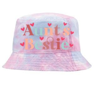 Aunts Bestie From Auntie To Niece Funny Gift Tie-Dyed Bucket Hat