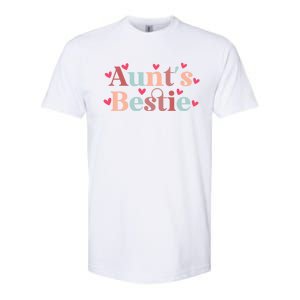 Aunts Bestie From Auntie To Niece Funny Gift Softstyle CVC T-Shirt