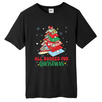 All Booked For Christmas Groovy Christmas Book Tree Squad Tall Fusion ChromaSoft Performance T-Shirt