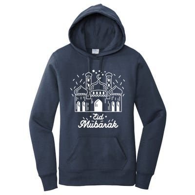 Arabic Blessed Feast Muslim Holiday Eid Al Fitr Eid Mubarak Gift Women's Pullover Hoodie