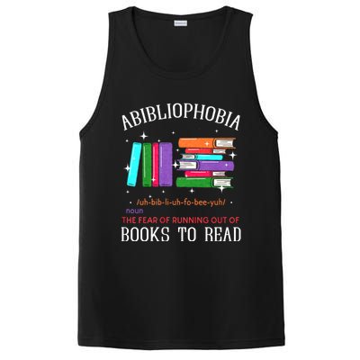 Abibliophobia Bibliophilia Fear Read Bibliophile Bookworm PosiCharge Competitor Tank