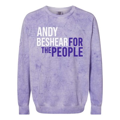 Andy Beshear For The People | Liberal Democrat USA Colorblast Crewneck Sweatshirt