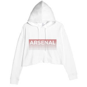 A.R.S.E.N.A.L Blank Fade Design Crop Fleece Hoodie