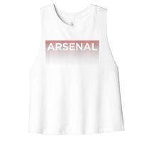 A.R.S.E.N.A.L Blank Fade Design Women's Racerback Cropped Tank