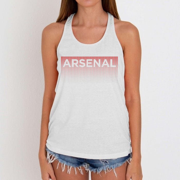 A.R.S.E.N.A.L Blank Fade Design Women's Knotted Racerback Tank