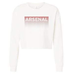 A.R.S.E.N.A.L Blank Fade Design Cropped Pullover Crew