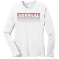 A.R.S.E.N.A.L Blank Fade Design Ladies Long Sleeve Shirt