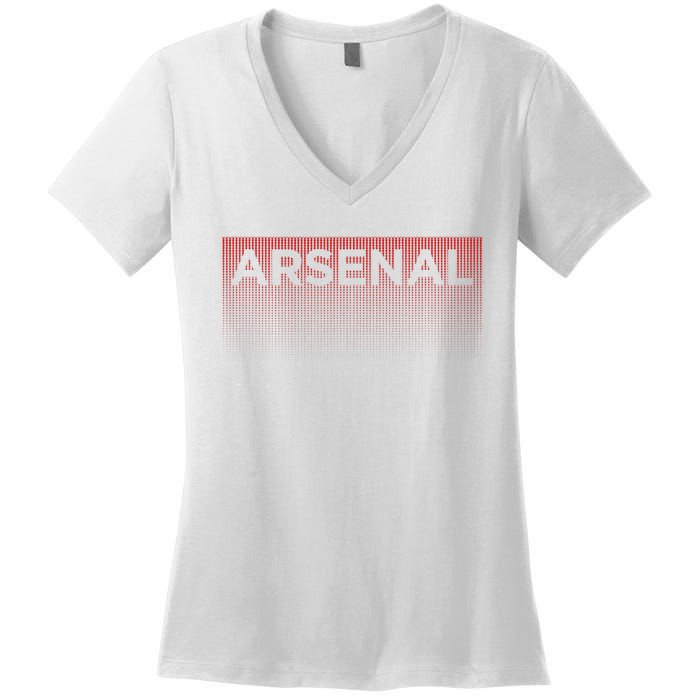 A.R.S.E.N.A.L Blank Fade Design Women's V-Neck T-Shirt