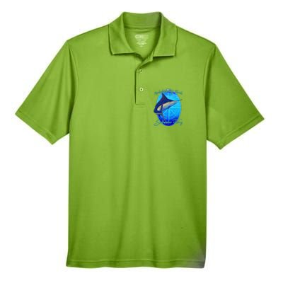 Apalachicola Bay Florida Sailfish Billfish Saltwater Fishing Men's Origin Performance Pique Polo