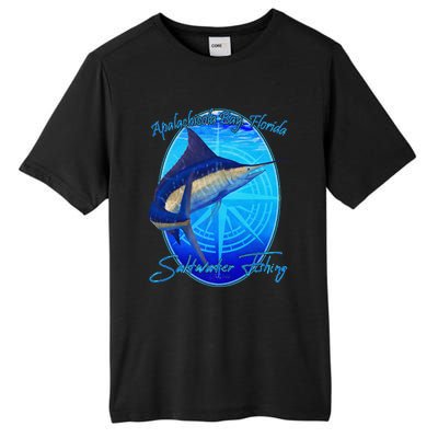 Apalachicola Bay Florida Sailfish Billfish Saltwater Fishing Tall Fusion ChromaSoft Performance T-Shirt