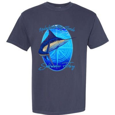 Apalachicola Bay Florida Sailfish Billfish Saltwater Fishing Garment-Dyed Heavyweight T-Shirt