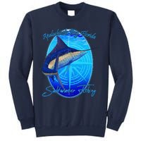 Apalachicola Bay Florida Sailfish Billfish Saltwater Fishing Sweatshirt