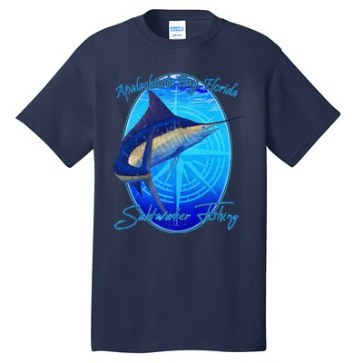 Apalachicola Bay Florida Sailfish Billfish Saltwater Fishing Tall T-Shirt