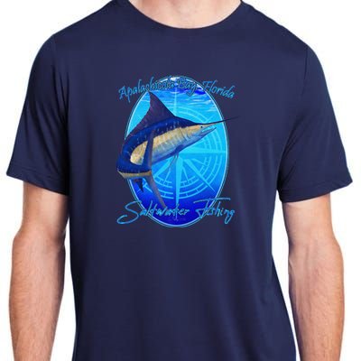 Apalachicola Bay Florida Sailfish Billfish Saltwater Fishing Adult ChromaSoft Performance T-Shirt