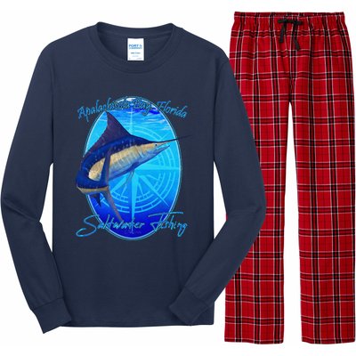 Apalachicola Bay Florida Sailfish Billfish Saltwater Fishing Long Sleeve Pajama Set