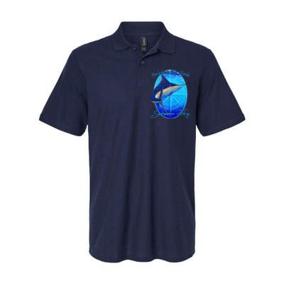 Apalachicola Bay Florida Sailfish Billfish Saltwater Fishing Softstyle Adult Sport Polo