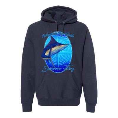 Apalachicola Bay Florida Sailfish Billfish Saltwater Fishing Premium Hoodie