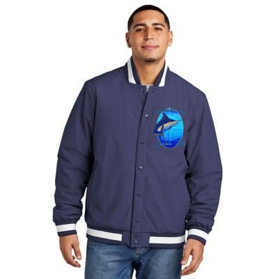 Apalachicola Bay Florida Sailfish Billfish Saltwater Fishing Insulated Varsity Jacket