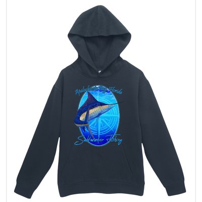 Apalachicola Bay Florida Sailfish Billfish Saltwater Fishing Urban Pullover Hoodie