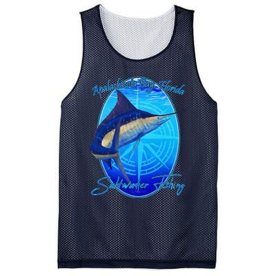 Apalachicola Bay Florida Sailfish Billfish Saltwater Fishing Mesh Reversible Basketball Jersey Tank