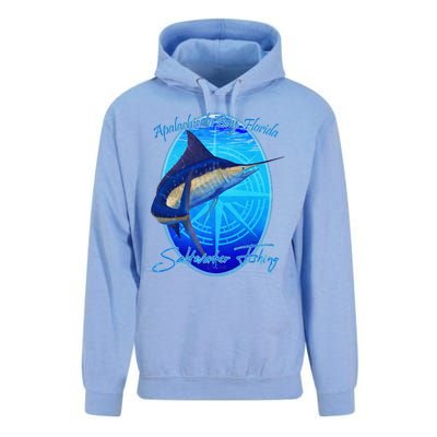 Apalachicola Bay Florida Sailfish Billfish Saltwater Fishing Unisex Surf Hoodie