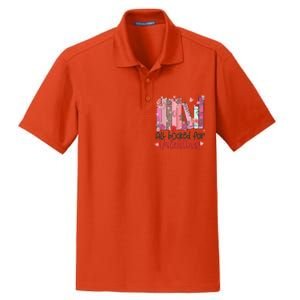 All Booked For Valentine Teacher Valentines Day Book Lover Cute Gift Dry Zone Grid Polo