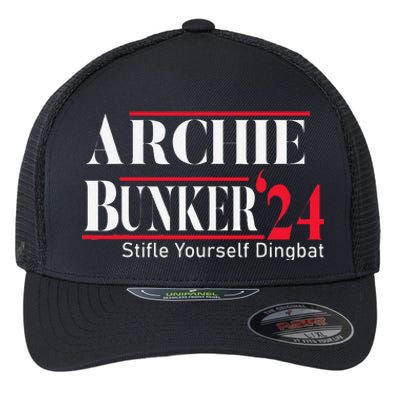 Archie Bunker For President Flexfit Unipanel Trucker Cap