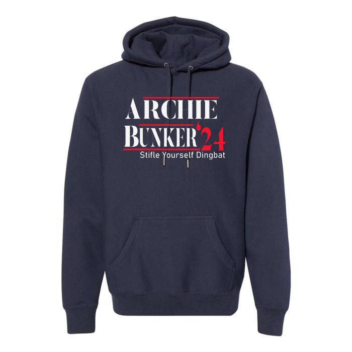 Archie Bunker For President Premium Hoodie