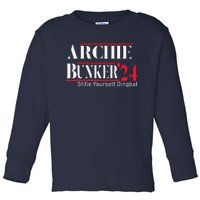 Archie Bunker For President Toddler Long Sleeve Shirt