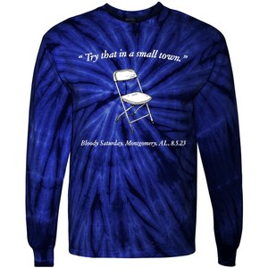 Alabama Boat Fight Brawl At Montgomery AL Riverfront Tie-Dye Long Sleeve Shirt