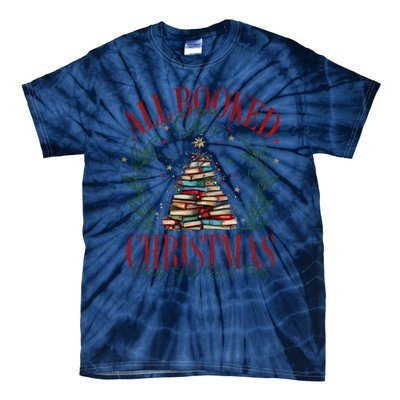 All Booked For Christmas Books Club Tie-Dye T-Shirt